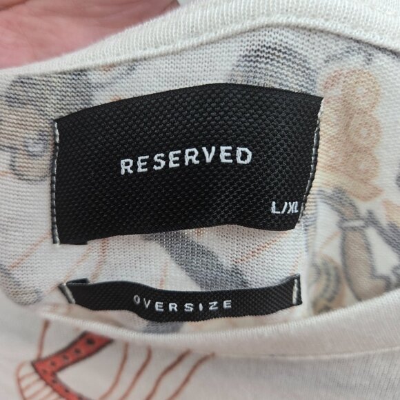 Reserved Egyptian White Oversized T-Shirt L/XL - Picture 8 of 13